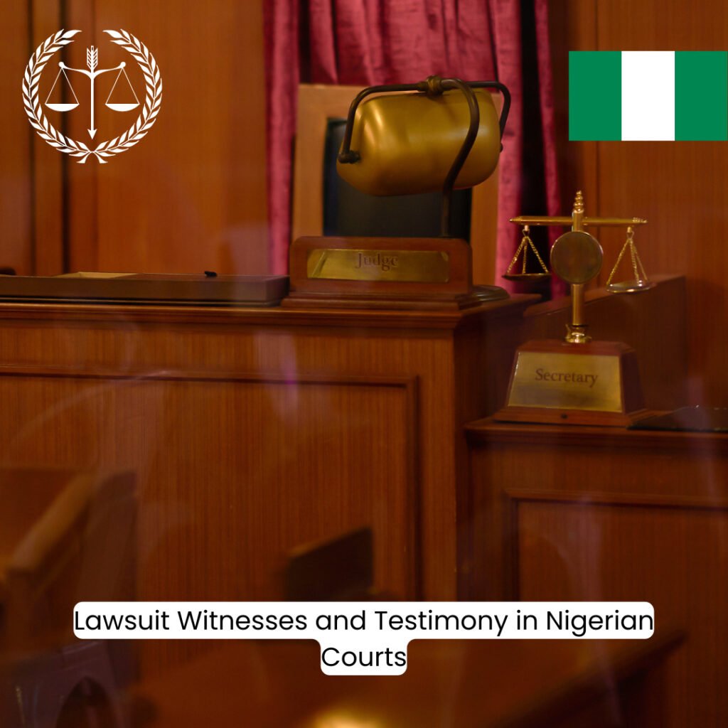 Lawsuit Witnesses and Testimony in Nigerian Courts